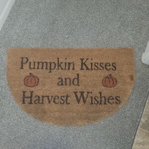 Brown Harvest Wishes Doormat